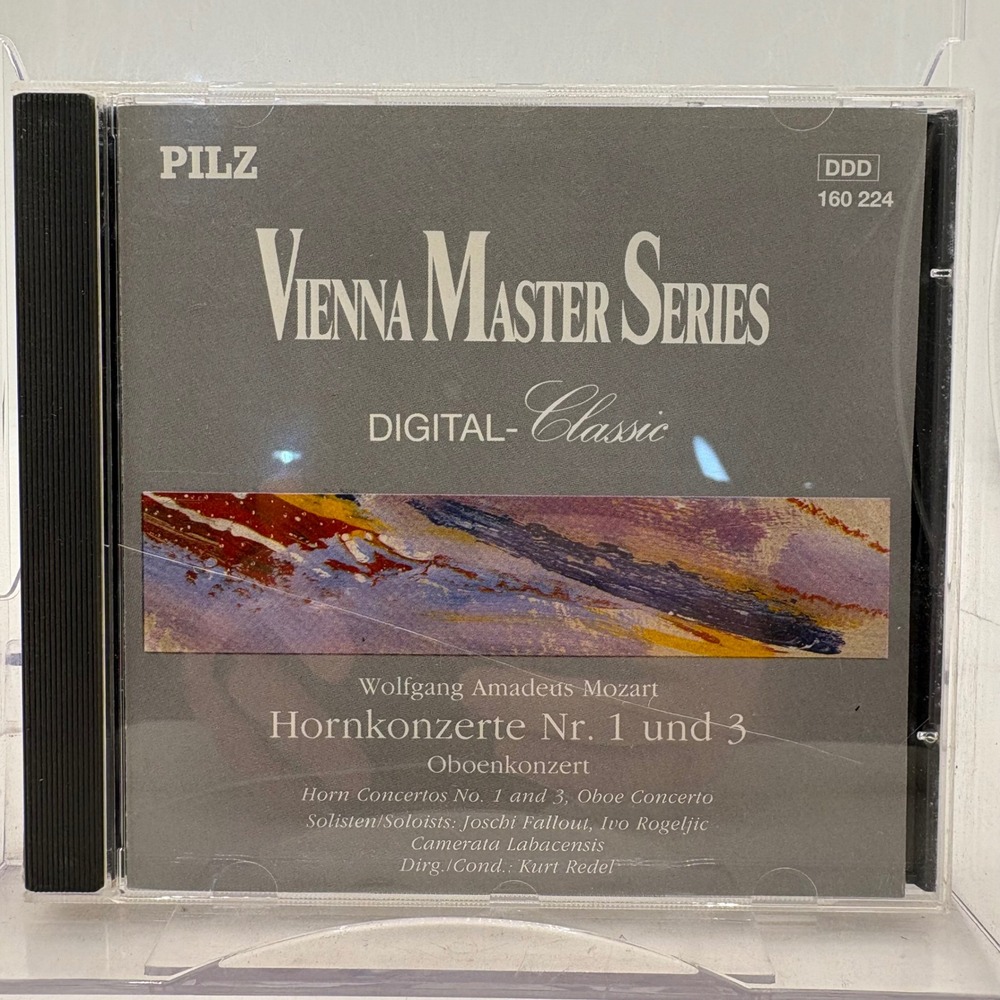 Mozart Horn Concertos 1 & 3 Oboe‎ Concerto Vienna Master Series CD Pilz 160224
